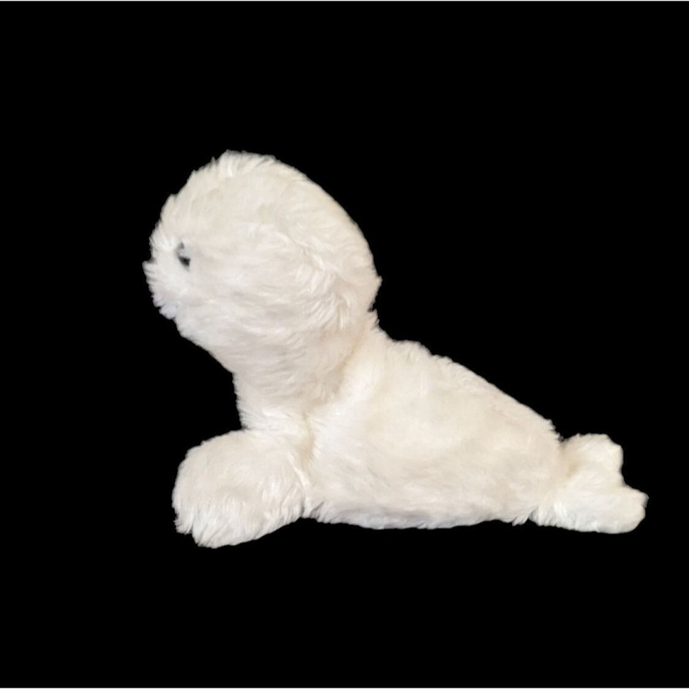 Safari White Seal Pup Plush Vintage Handcrafted in‎ Italy 14 Inch Stuffed Animal